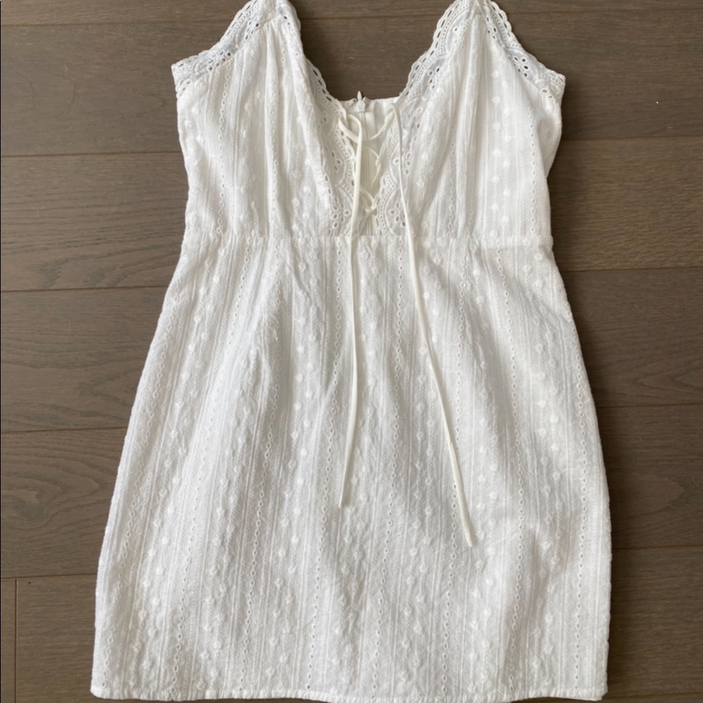 Superdown white mini dress, size medium
